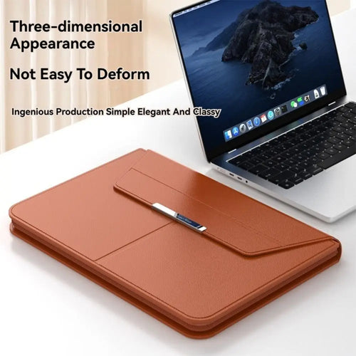 Leather Laptop Sleeve & Stand