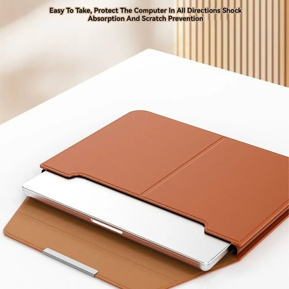 Leather Laptop Sleeve & Stand